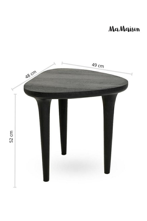 MaMaison stolik LAMINAR 49 czarny /       drewno