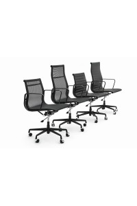 Fotel biurowy AERON PREMIUM czarny - siatka, aluminium