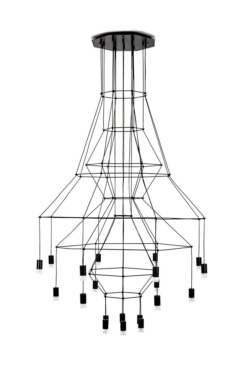 MOOSEE lampa wisząca FLUSSO 20 czarna