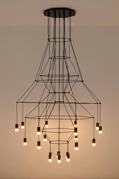 MOOSEE lampa wisząca FLUSSO 20 czarna