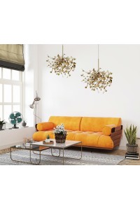 MOOSEE lampa wisząca MONETE SINGLE złota