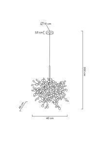 MOOSEE lampa wisząca MONETE SINGLE złota
