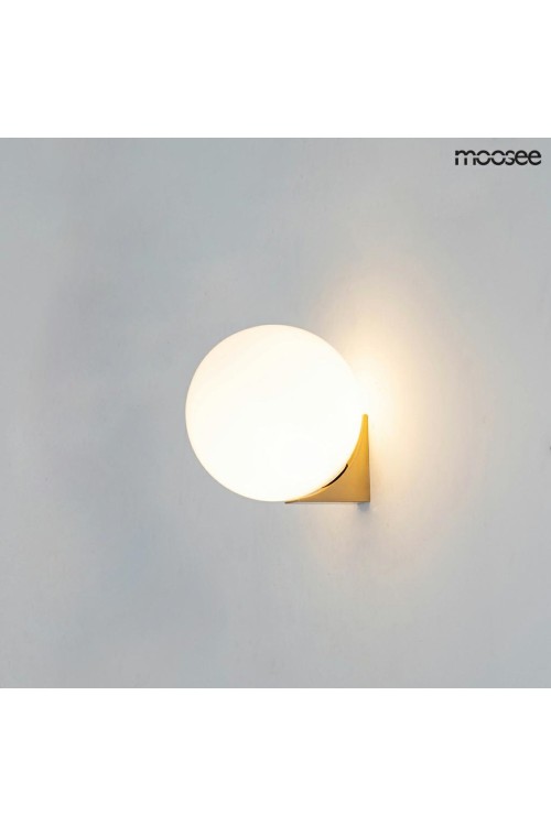 MOOSEE lampa ścienna BOLL złota