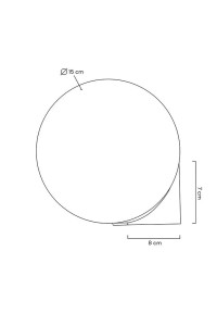 MOOSEE lampa ścienna BOLL złota