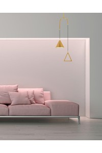 MOOSEE lampa wisząca ACUSTICA złota