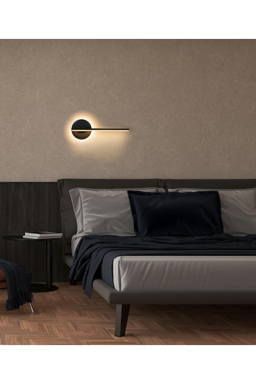 MOOSEE lampa ścienna HORIZON czarna