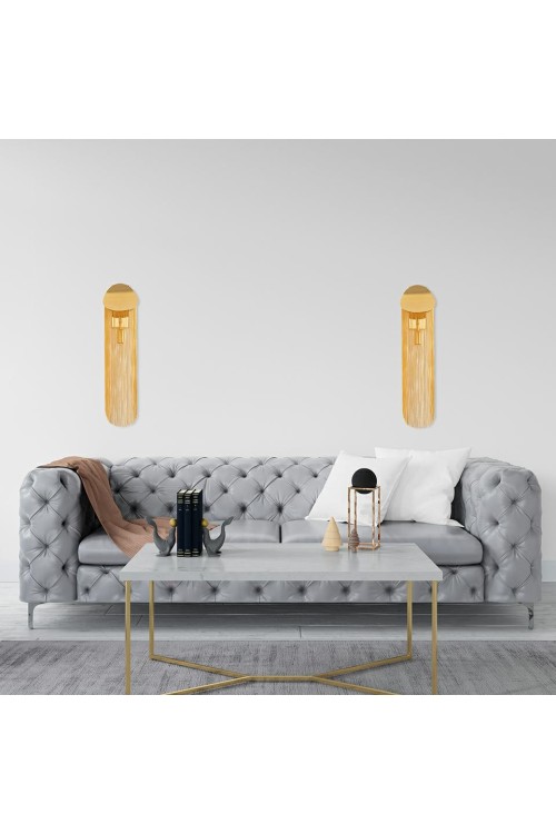 MOOSEE lampa ścienna LAMBADA łańcuszki złota