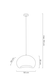 MOOSEE lampa wisząca NEST 50 biała