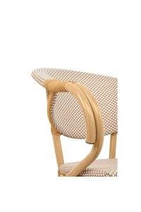 Krzesło ogrodowe CAFE BISTRO PARIS ARM    beżowe rattan