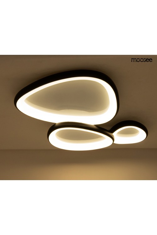 MOOSEE lampa sufitowa / plafon AREA 3     czarna