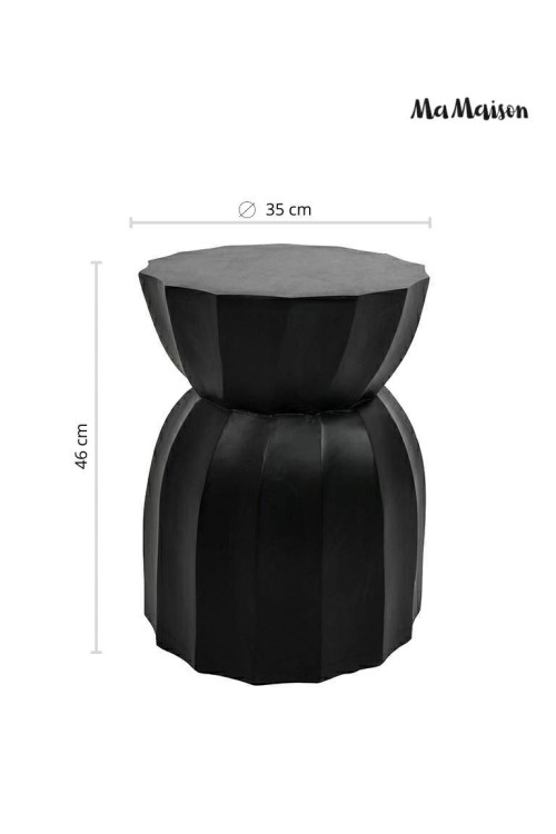 MaMaison stolik ROLLING 35 czarny /       drewno