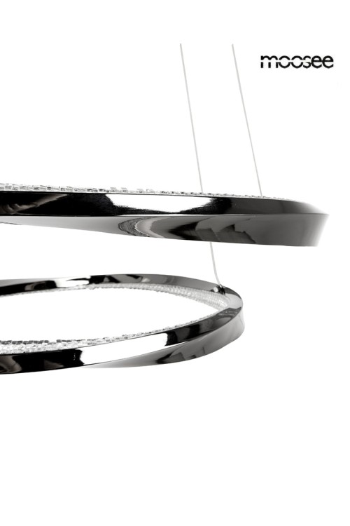 MOOSEE lampa wisząca ANILLO 2 czarny      chrom