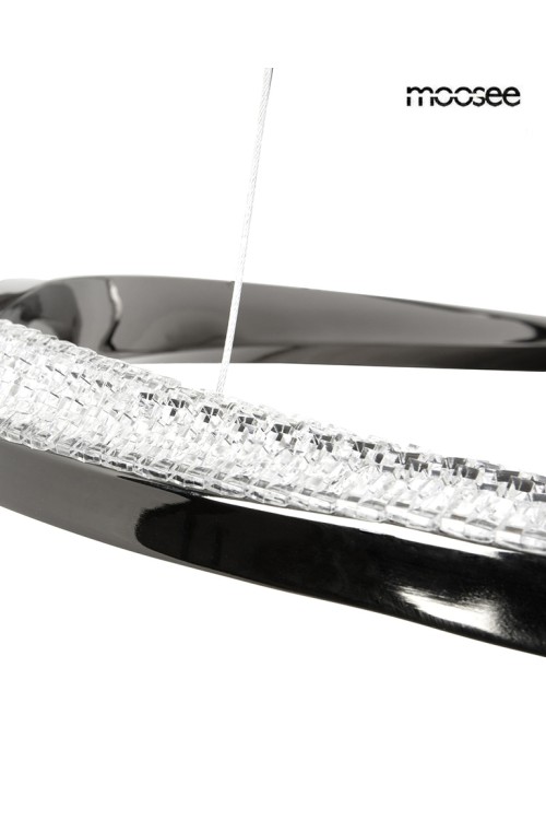 MOOSEE lampa wisząca ANILLO 2 czarny      chrom