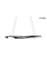 MOOSEE lampa wisząca ANILLO 120 czarny    chrom
