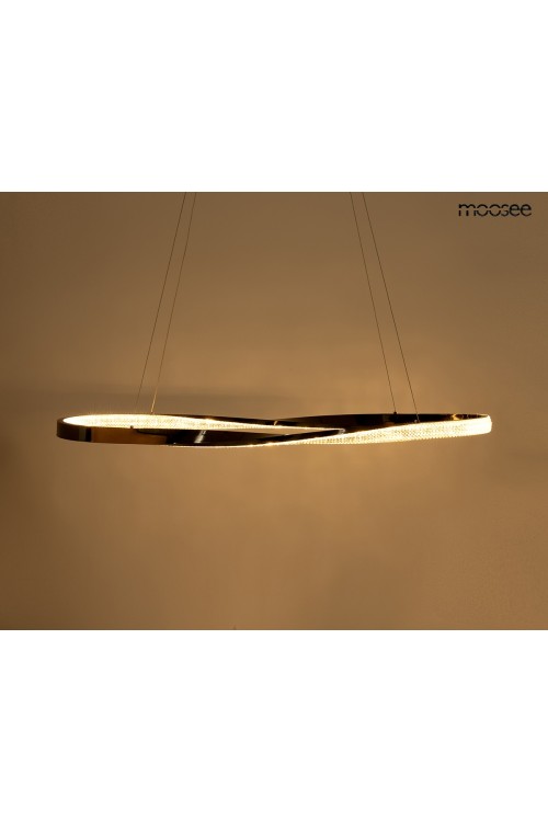MOOSEE lampa wisząca ANILLO 120 czarny    chrom