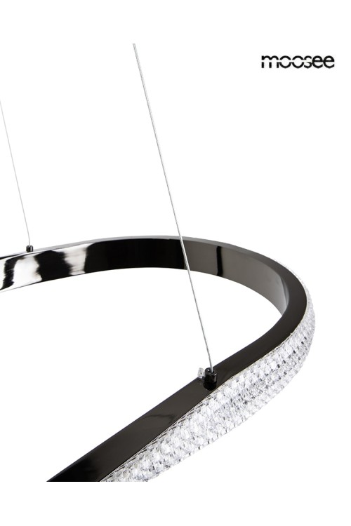 MOOSEE lampa wisząca ANILLO 120 czarny    chrom