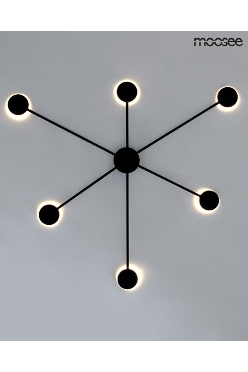 MOOSEE lampa ścienna SHADOW 6 CLOSE czarna