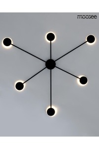 MOOSEE lampa ścienna SHADOW 6 CLOSE czarna