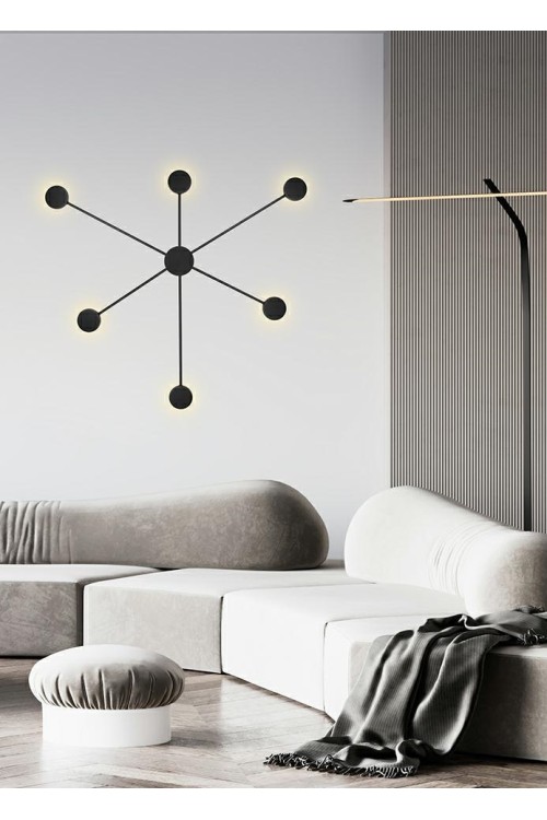 MOOSEE lampa ścienna SHADOW 6 CLOSE czarna