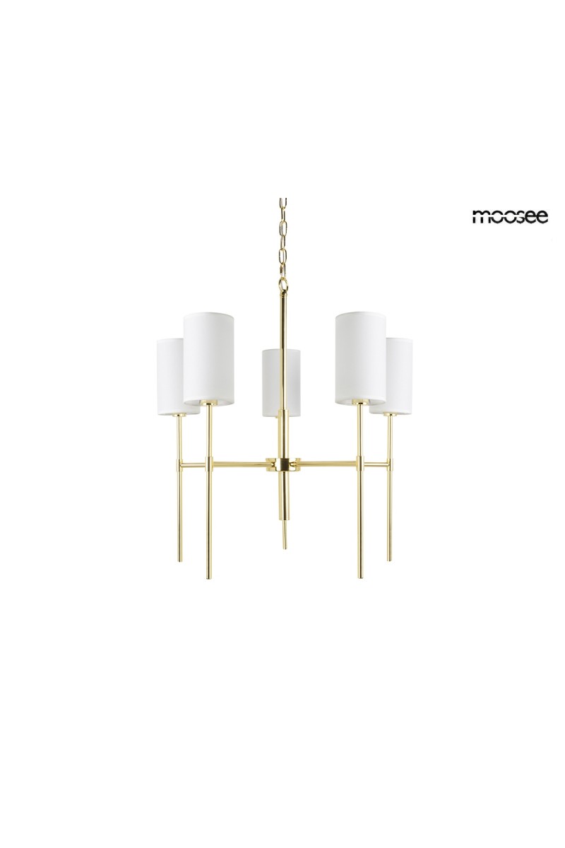 MOOSEE lampa wisząca IMPERIO 5 złota