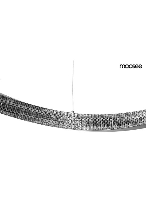 MOOSEE lampa wisząca ANILLO 80 czarny     chrom