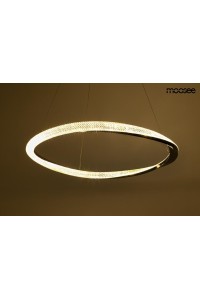 MOOSEE lampa wisząca ANILLO 80 czarny     chrom