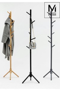 MODESTO wieszak stojący STICK naturalny - drewno bukowe