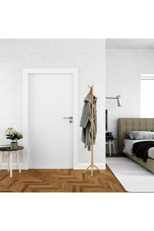 MODESTO wieszak stojący STICK naturalny - drewno bukowe