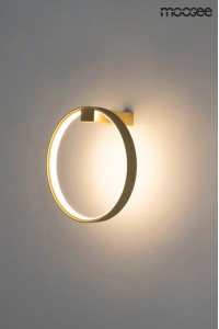 MOOSEE lampa ścienna CIRCLE WALL złota