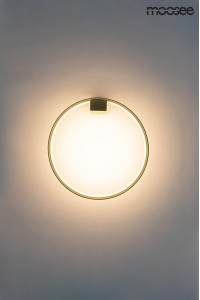 MOOSEE lampa ścienna CIRCLE WALL złota