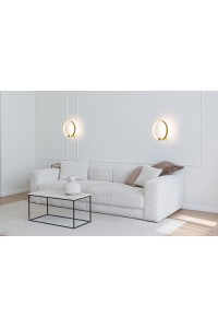 MOOSEE lampa ścienna CIRCLE WALL złota