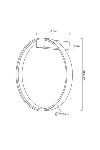 MOOSEE lampa ścienna CIRCLE WALL złota