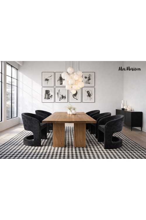 MaMaison krzesło SHELLY czarne