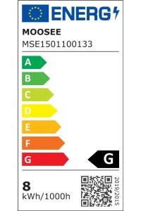MOOSEE lampa ścienna OMBRE 60 biała