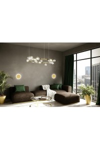MOOSEE lampa ścienna SHADOW SUN 30 złota