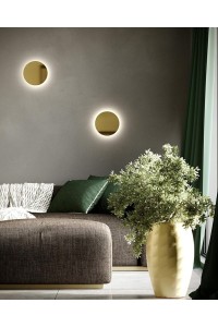 MOOSEE lampa ścienna SHADOW SUN 30 złota