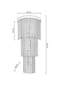 MOOSEE lampa ścienna ESTRO złota