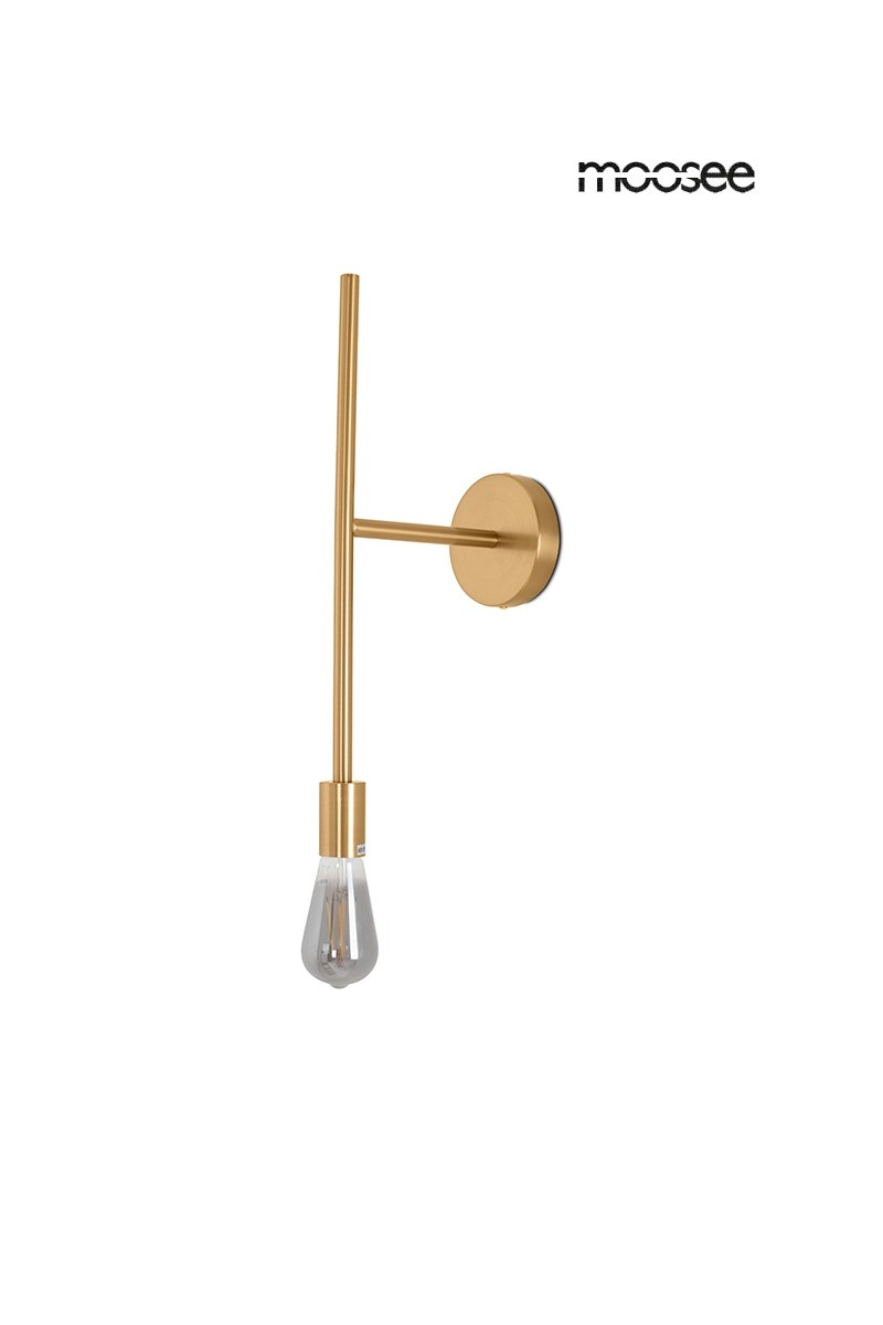MOOSEE lampa ścienna RIVA złota