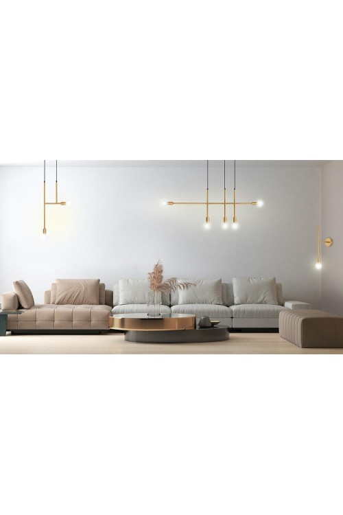 MOOSEE lampa ścienna RIVA złota