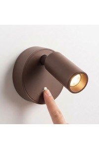 Lampa ścienna SHP PICKET brązowa
