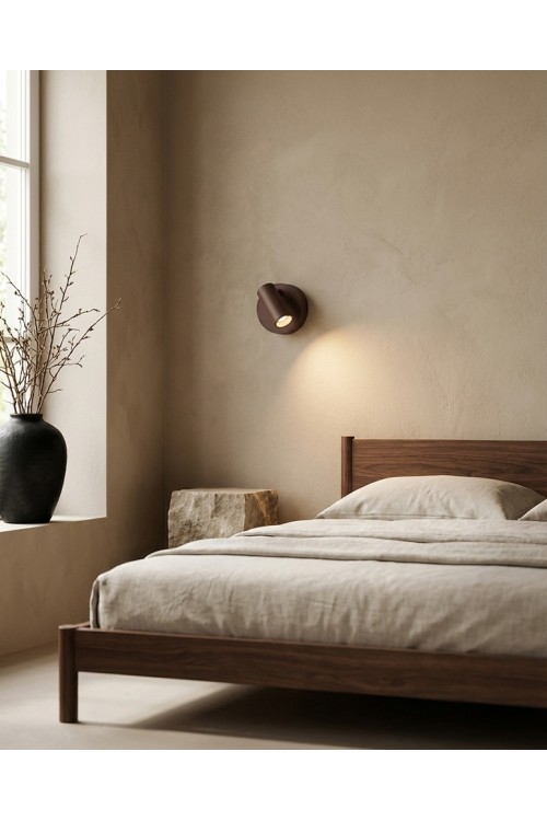 Lampa ścienna SHP PICKET brązowa