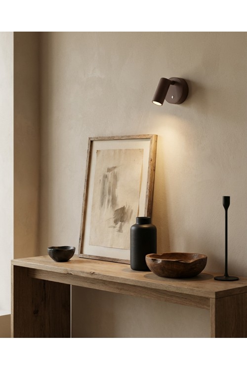Lampa ścienna SHP PICKET brązowa