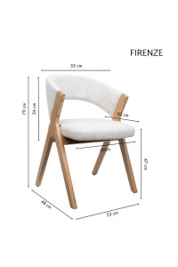 Krzesło FIRENZE beżowe