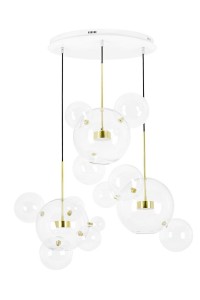 MOOSEE lampa wisząca CAPRI DISC 3 złota