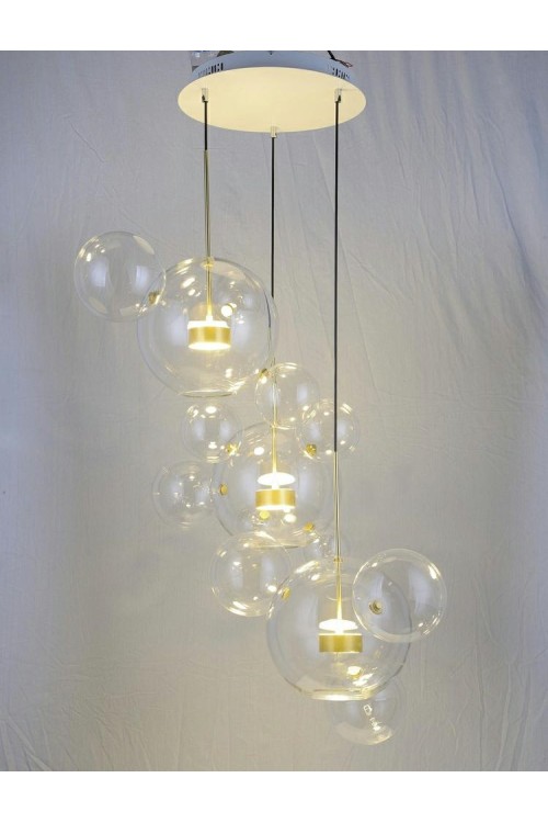 MOOSEE lampa wisząca CAPRI DISC 3 złota