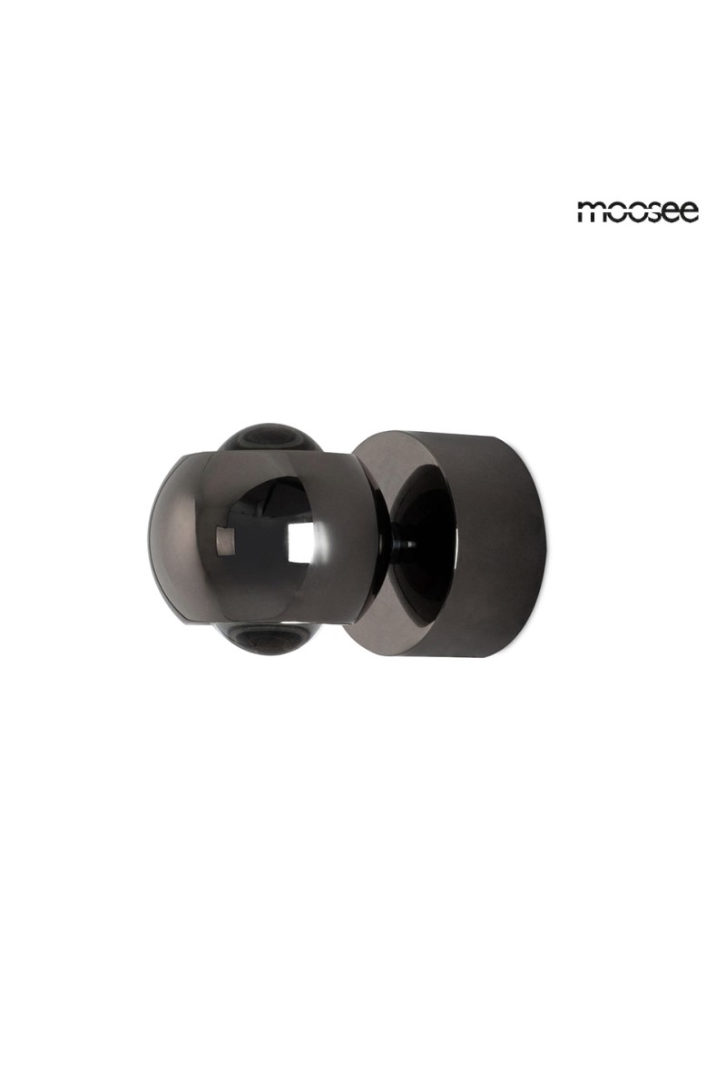 MOOSEE lampa ścienna EOS czarny chrom