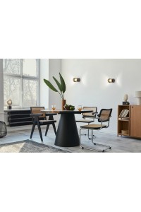 MOOSEE lampa ścienna EOS czarny chrom