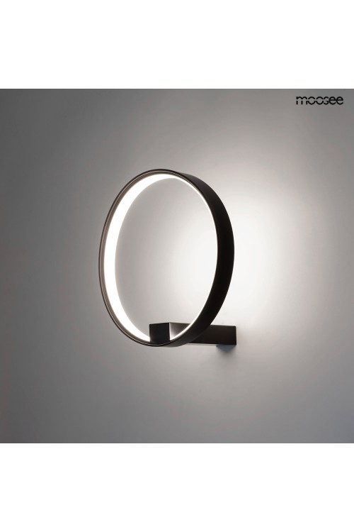 MOOSEE lampa ścienna CIRCLE WALL czarna