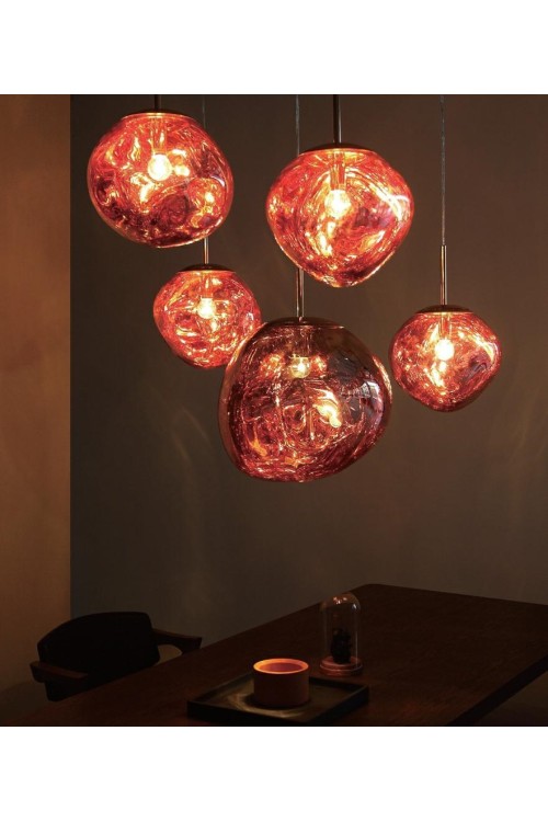 MOOSEE lampa wisząca FUSION 30 miedziana  - akryl