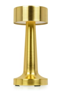 Lampa biurkowa LEE złota - wbudowana bateria, LED